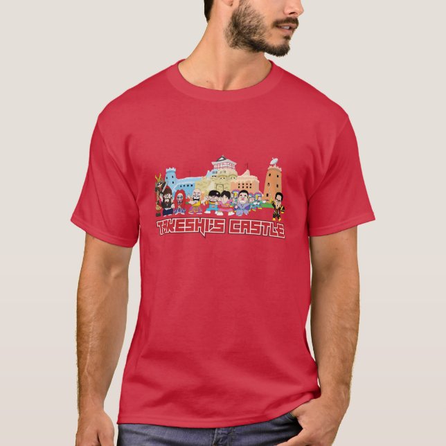 Camiseta Castelo de Takeshi - Gráfico de Ilustração do Grup (Frente)