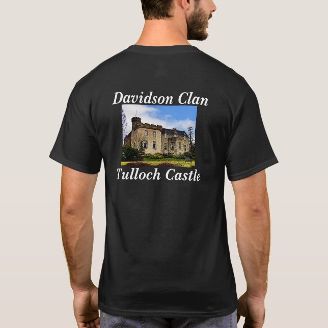 Camiseta Castelo de Tulloch - Clan escocês Davidson (Verso)