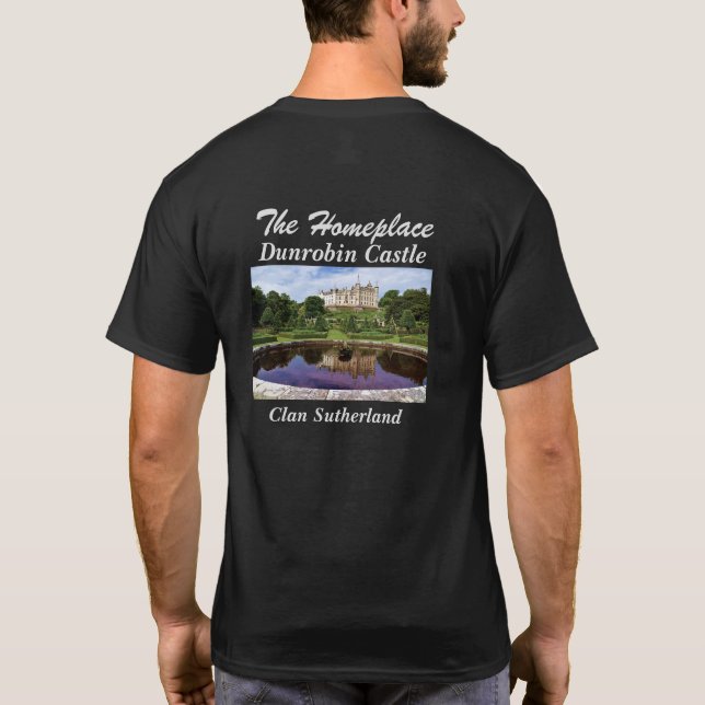 Camiseta Castelo Dunrobin - Clan Sutherland (Verso)