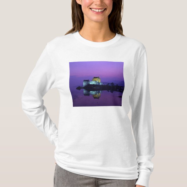 Camiseta Castelo Eilean Donan, Highlands, Escócia (Frente)