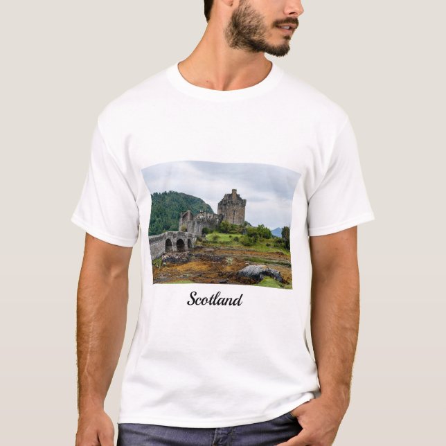 Camiseta Castelo Eilean Donan, Loch Duich - Escócia, Reino  (Frente)
