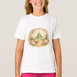 Camiseta Castelo Esmeralda Vintage para Crianças