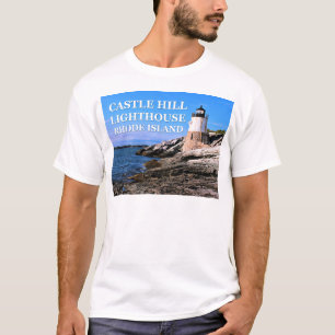Camiseta Castelo Hill Lighthouse, Rhode Island
