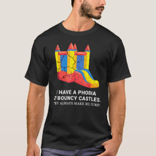 Camiseta Castelo Inflável Inspirado em Casa de Saltos Relac