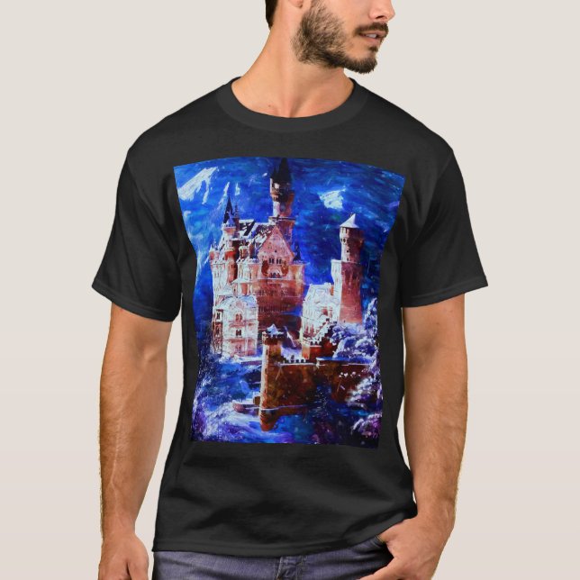 Camiseta Castelo lendário. Capa T-Shirt de ¾ de Baseball (Frente)