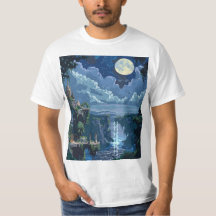 Castelo Moonlit de 8 Bits