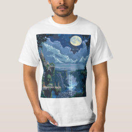 Camiseta Castelo Moonlit de 8 Bits