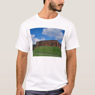 Camiseta Castelo mostrando a torre meia-lua, Chester,