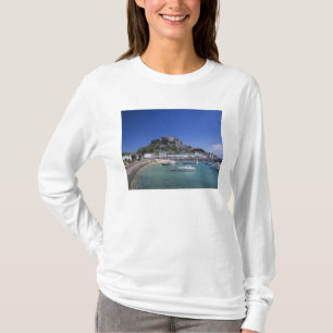Camiseta Castelo Mount Orgueil e porto, Gorey, Jersey