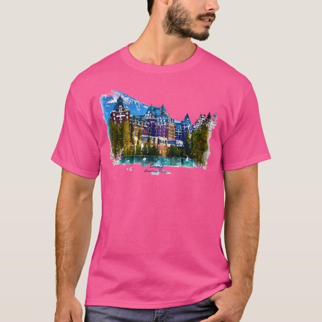 Camiseta Castelo Nas Montanhas - Banff Alberta Canada Bas (Frente)