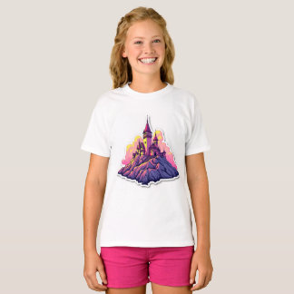 Camiseta Castelo no topo da montanha