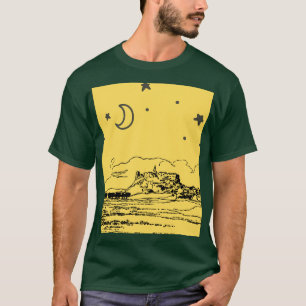 CAMISETA CASTELO NOTURNO LUA CRESCENTE