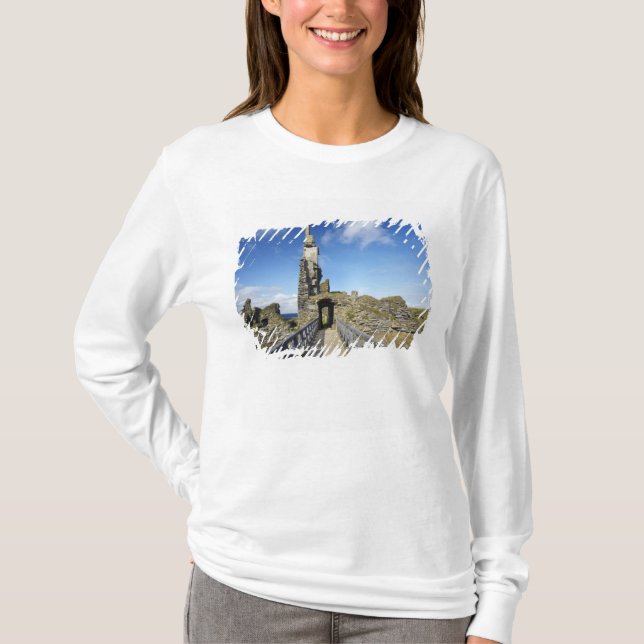 Camiseta Castelo Sinclair Girnigoe, Wick, Caithness, 2 (Frente)