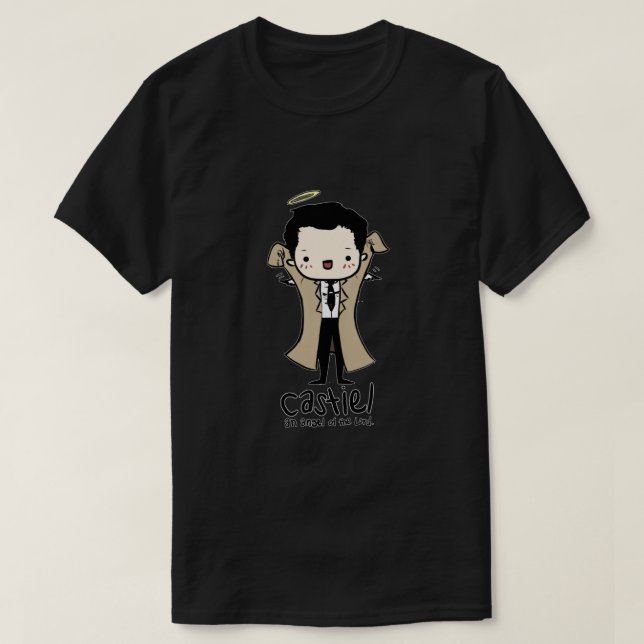 Camiseta Castiel - Anjo do Senhor Essencial (Frente do Design)