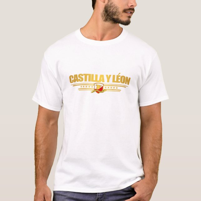 Camiseta Castilla y Leon Flag (Frente)