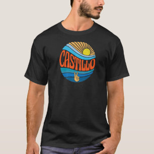 Camiseta Castillo Shirt Vintage Sunset Castillo Groovy Tie