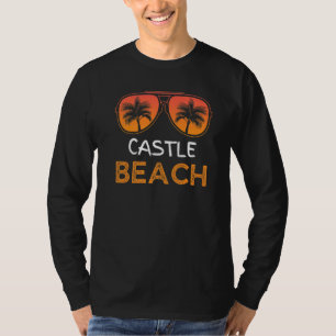 Camiseta Castle Beach Vintage Retro Summer Family Férias
