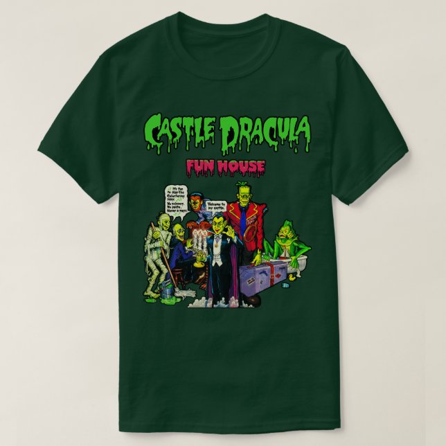 Camiseta Castle Dracula (Frente do Design)