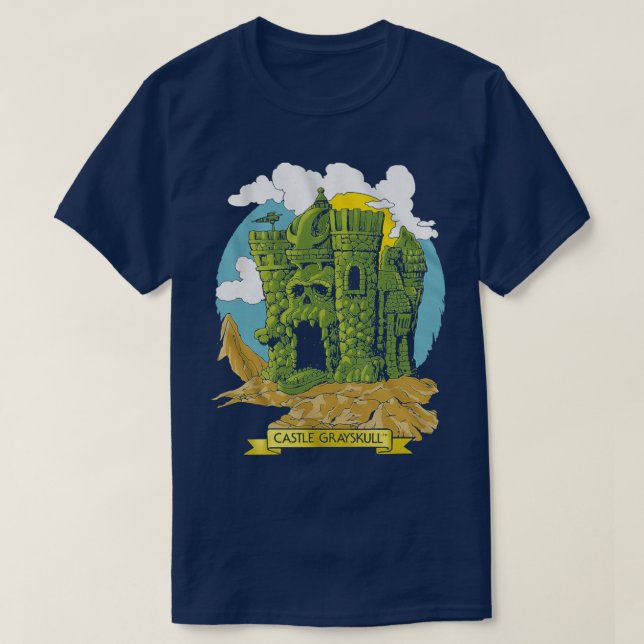Camiseta Castle Grayskull Mestrados do Universo (Frente do Design)