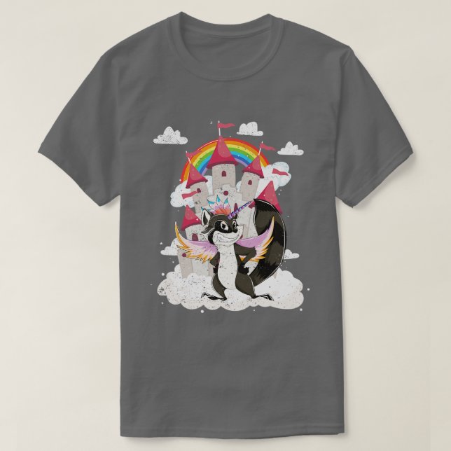 Camiseta Castle Magical Creature Unicorn Lover Cute Forest (Frente do Design)