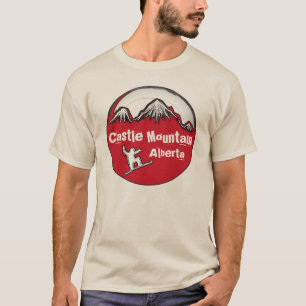 Camiseta Castle Mountain Alberta Canada cara conselho tee