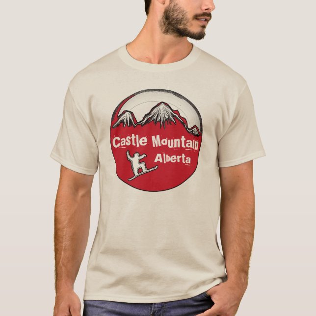 Camiseta Castle Mountain Alberta Canada cara conselho tee (Frente)