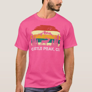 Camiseta Castle Peak Co Mountain Caminhando Natureza Fora d