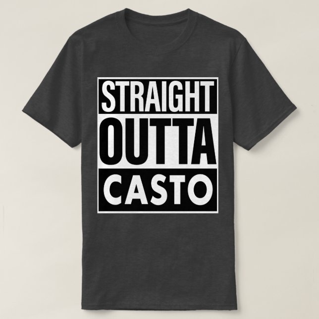 Camiseta Casto Name Hetero Outta Casto (Frente do Design)