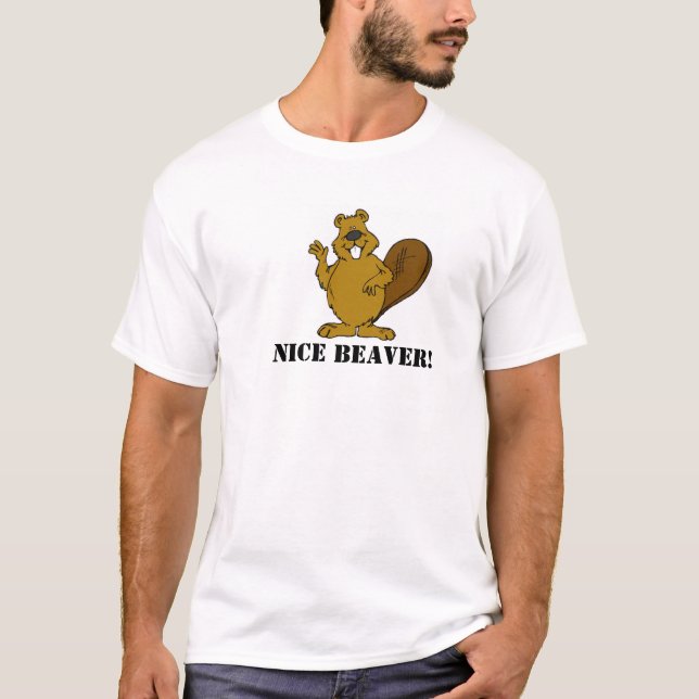 Camiseta Castor agradável (Frente)