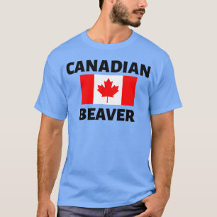 Camiseta Castor Canadense Bandeira do Canadá família
