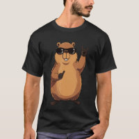 Castor Divertido Personagem de Desenho Animado