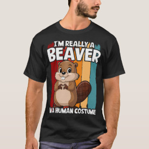 Camiseta Castor EU Sou Realmente Uma Garota Castor