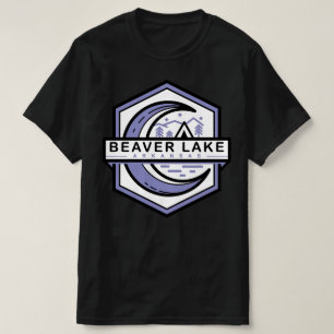 Camiseta castor lago arkKansas lua shine hexa