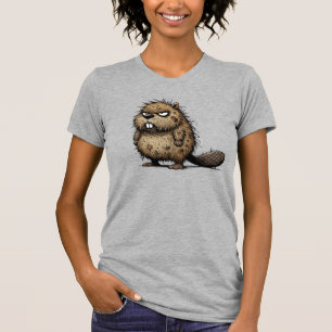 Camiseta Castor Mal-Humorado Crustáceo mas Fofo!