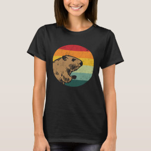 Camiseta Castor Vintage Retro Caça Animais Roedores Castor