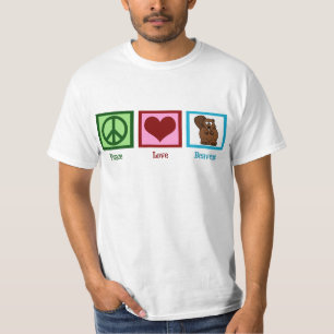 Camiseta Castores do amor da paz
