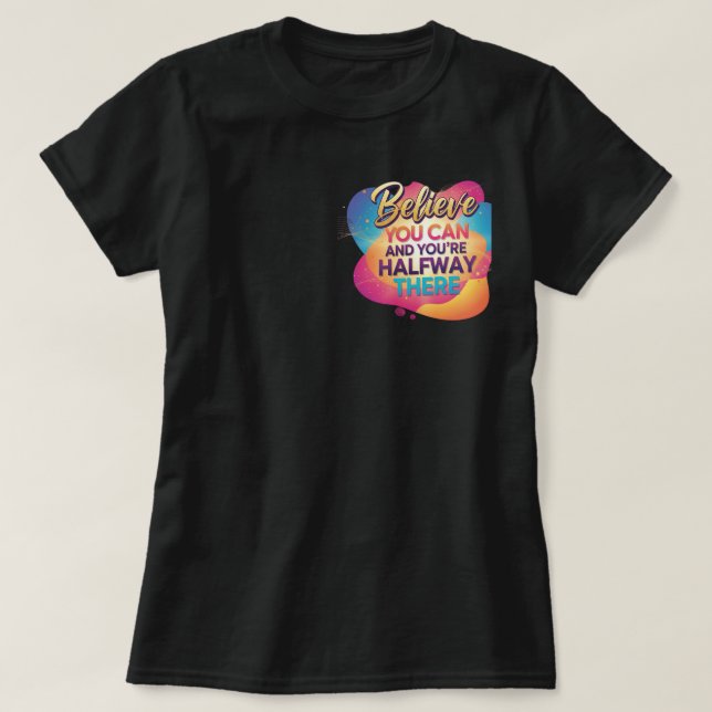 Camiseta Casual da Moda para Uso Diário (Frente do Design)