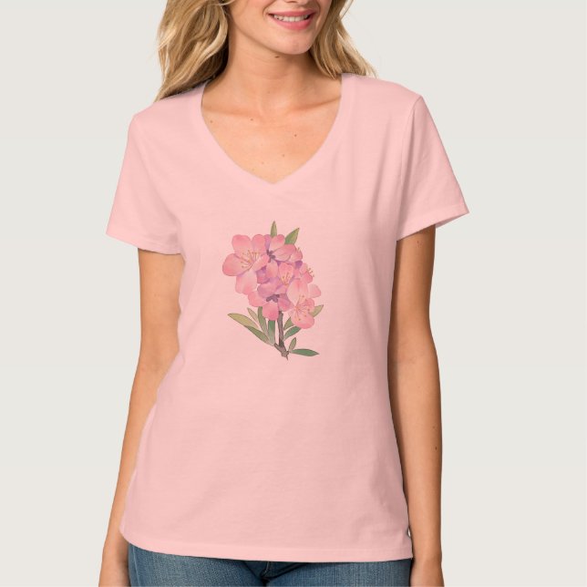 camiseta casual de manga curta (Frente)