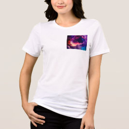 Camiseta Casual de Todos os Dias com Decote Redond