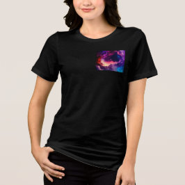 Camiseta Casual de Todos os Dias com Decote Redond