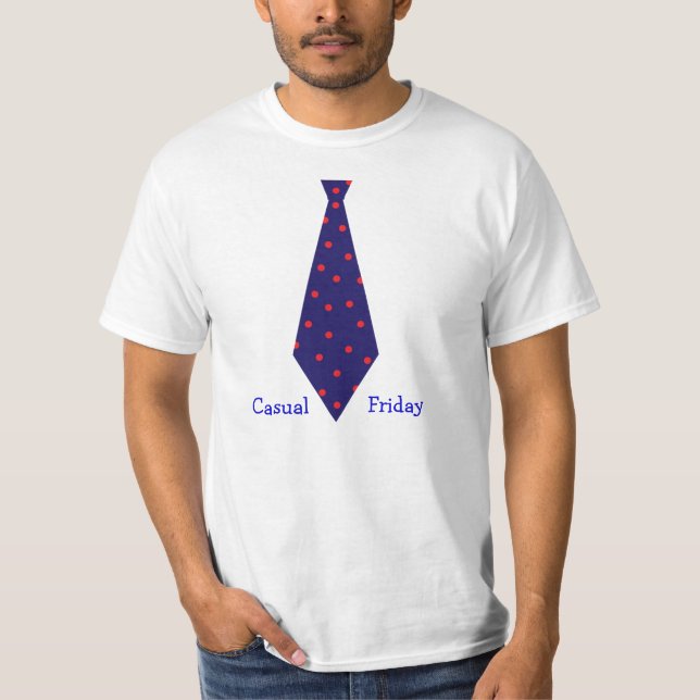 Camiseta Casual Friday Necktie (Frente)