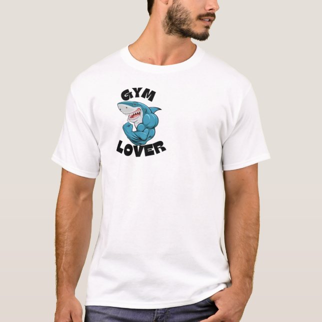 camiseta casual para amante de ginástica. (Frente)