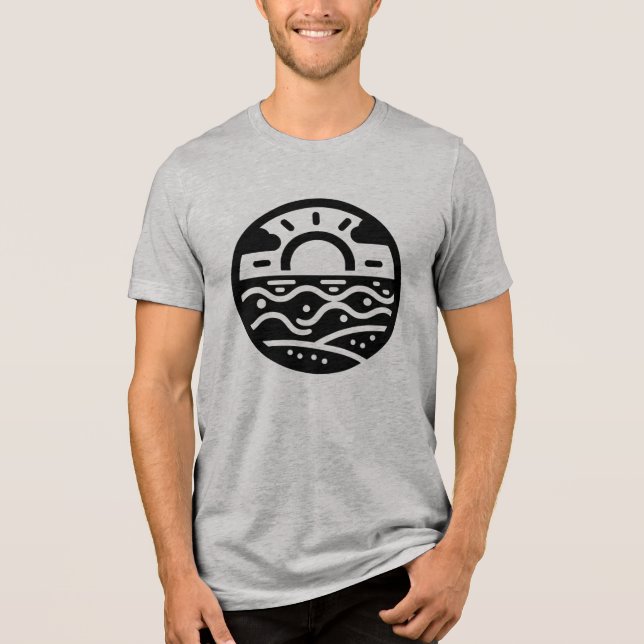 Camiseta Casual Premium de Algodão para Todos os D (Frente)