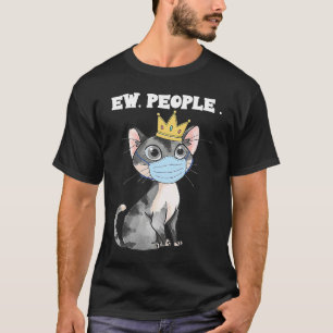 Camiseta casulo de camarão bengal vestindo gato novo pessoa