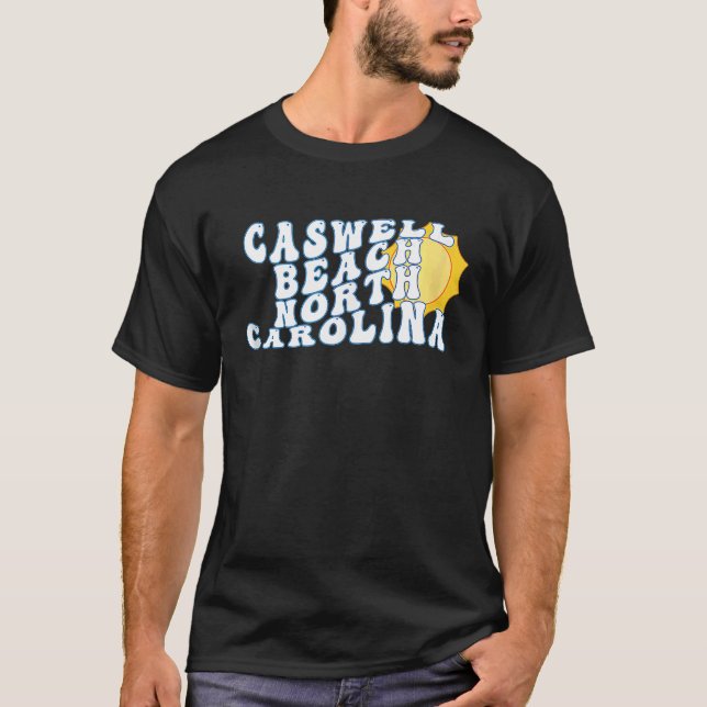Camiseta Caswell Beach North Carolina NC Vacation Souvenir (Frente)