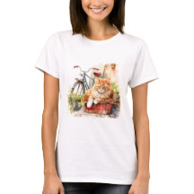 Cat. 1 em T-Shirt de queda