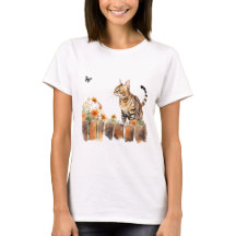 Cat. 3 em T-Shirt de outono