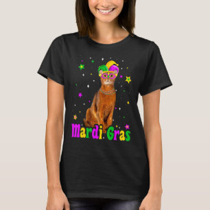 Camiseta Cat Abyssinian Mask Mardi Gras Carnavais Animais C