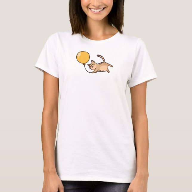 Camiseta Cat and Balloon (Frente)