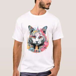 Camiseta Cat Animal World Pet Beauty In City Love